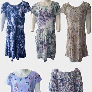 Bundle Dresses Girls XL 14/16 Cotton Summer Old Navy LOL Suprise Cat &amp; Jack